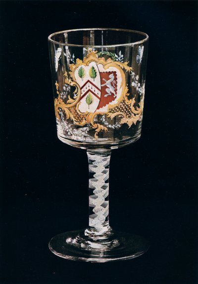 Gammel engelsk glaspokal, c1775 af Unbekannt
