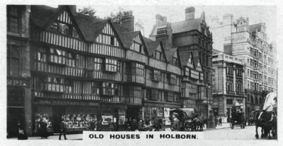 Gamle huse i Holborn, London, c1920