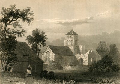 Old Shoreham Church, 1835. af Unbekannt