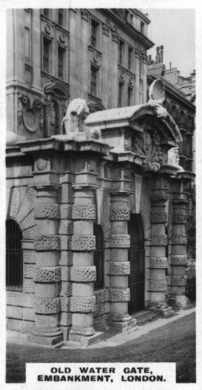 Old Water Gate, Embankment, London, c1920