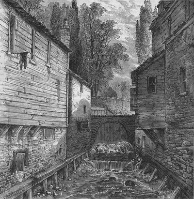 Gamle udløb af Serpentine ved Knightsbridge, London, c1800 1878 af Unbekannt