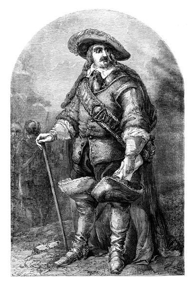 Oliver Cromwell 1599-1658, c1700-tallet c1902 af Unbekannt