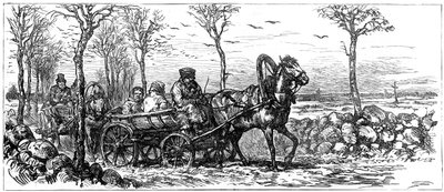 På en vej nær St. Petersborg, Rusland, 1882 af Unbekannt