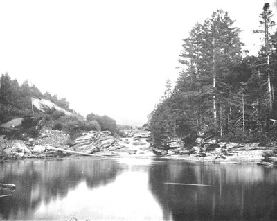Ved Ammonoosuc-floden, White Mountains, New Hampshire, USA, c1900. af Unbekannt