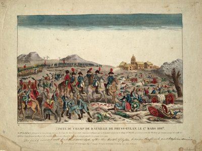 På slagmarken ved Eylau, 1807 af Unbekannt