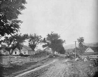 På vej til Echo Lake, White Mountains, New Hampshire, c1897. af Unbekannt