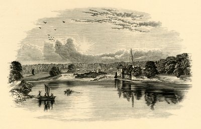 On the Tweed, c1890. af Unbekannt