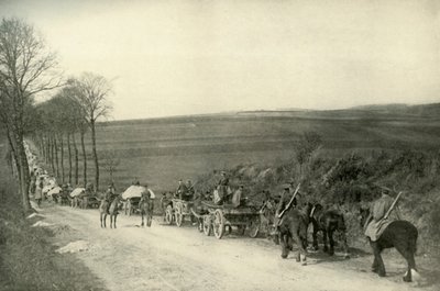 På vej til skyttegravene, 1919. af Unbekannt