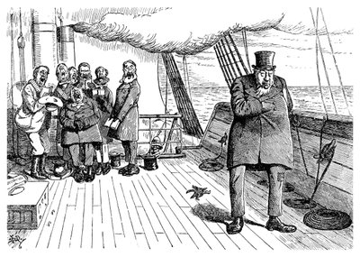 Oom-poleon Boer-naparte om bord på Highbury Castle, 1901 af Unbekannt