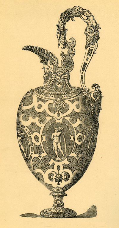 Originalt design til en vase eller ædel, 1881. af Unbekannt