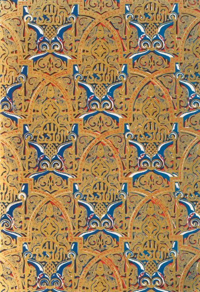 Ornament i paneler på væggene, Hall of the Ambassadors, 1907. af Unbekannt