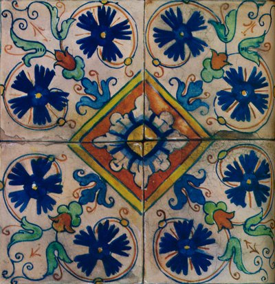 Ornamentale hollandske fliser, italiensk indflydelse, c1600 af Unbekannt
