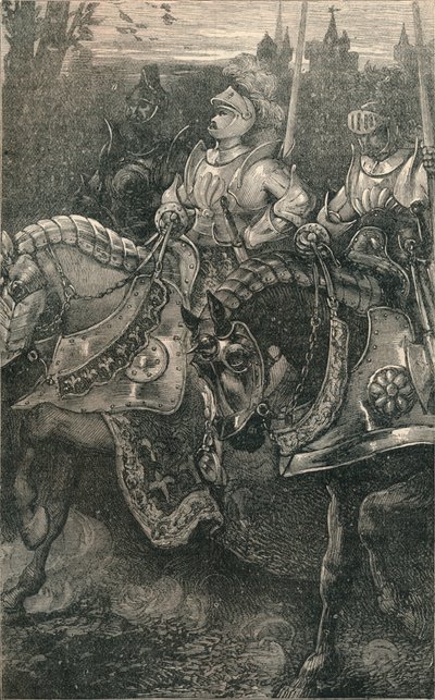 Otterburn - The Advance of Hotspur, 1388, c1910 af Unbekannt