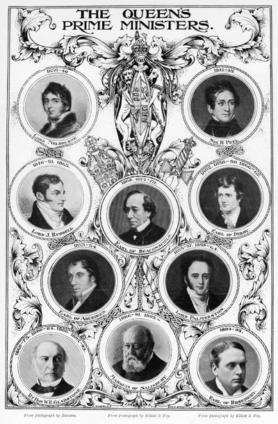 Dronning Victorias premierministre, 1901. af Unbekannt