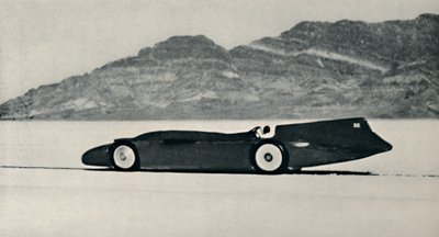 Over 300 miles i timen på Salt Flats, Bonneville, Utah, 1937 af Unbekannt