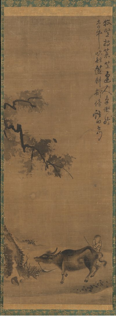 Okse og hyrde, slutningen af det 13. århundrede. af Unbekannt