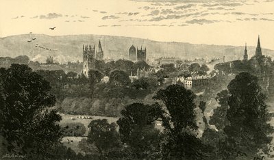 Oxford, fra Headington Hill, 1898. af Unbekannt