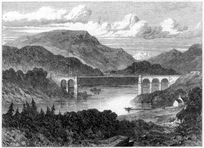 Oykel Viaduct, Sutherland Railway, 1866 af Unbekannt