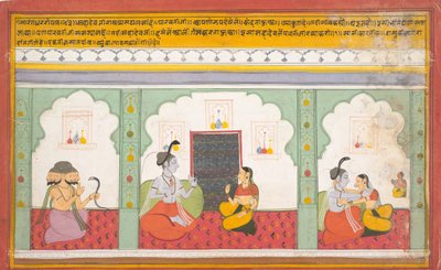 Side fra en spredt Shiva Mahatmya Great Tales of Shiva, ca. 1710. af Unbekannt