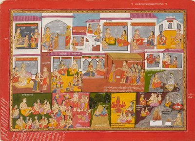 Side fra en serie af Bhagavata Purana, c1780 af Unbekannt
