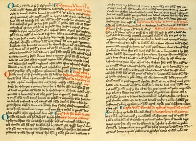 Sider fra kartularet af Osney Abbey, c1275 1886 af Unbekannt