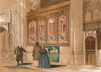 Painted Screen, St. Georges Chapel, c1845, 1864 af Unbekannt