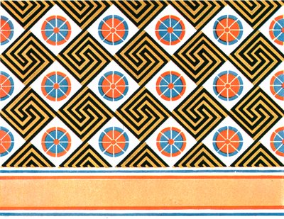 Malet loft i Enene-graven i Theben, Egypten, 1928. af Unbekannt