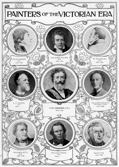 Malere fra den victorianske æra, slutningen af det 19. århundrede af Unbekannt