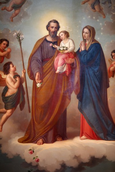Maleri i helligdommen Maria Ausiliatrice, Valdocco, Torino, Italien af Unbekannt