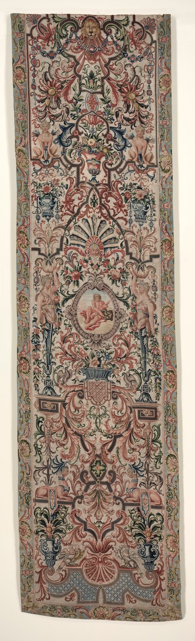 Et par håndarbejde sengeophæng, ca. 1690. af Unbekannt