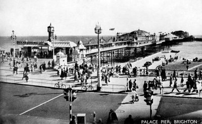 Palace Pier, Brighton, Sussex, begyndelsen af det 20. århundrede af Unbekannt