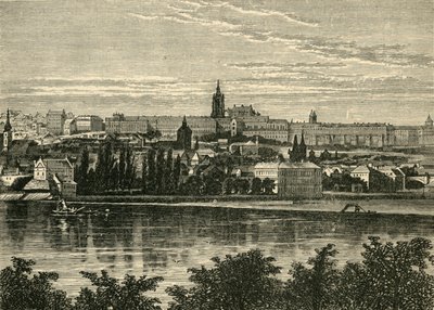 Palace of the Bohemian Kings and Cathedral of Hradschin, Prag, 1890. af Unbekannt