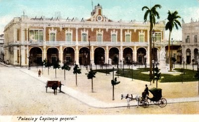 Palads og generalkaptajn, Cuba, 1907 af Unbekannt