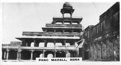 Panch Mahal, Fatehpur Sikri, Agra, Indien, 1925 af Unbekannt