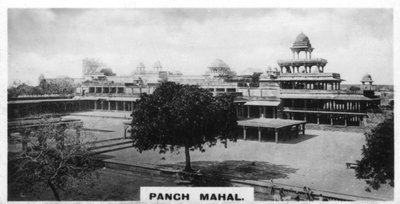 Panch Mahal, Fatehpur Sikri, Agra, Indien, 1925 af Unbekannt