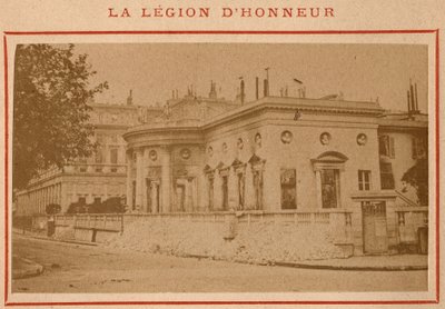 Paris Commune (1871): udsigt over Palais de la Legion d