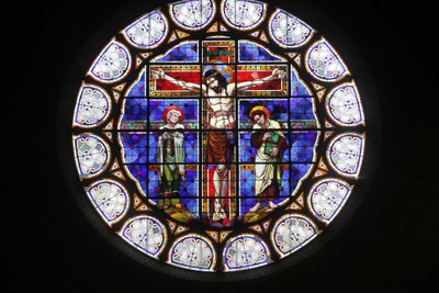 Paris, Frankrig Notre-Dame-du-Rosaire kirke farvet glas, Paris, Frankrig af Unbekannt