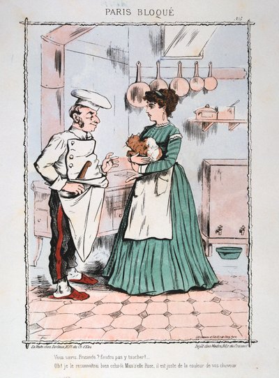 Paris belejrede, 1870-1871. af Unbekannt