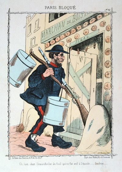 Paris belejrede, 1870-1871. af Unbekannt