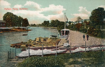 Parkers Ferry, Surbiton, c1907 af Unbekannt