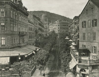 Parkstrasse, Carlsbad, Tjekkoslovakiet, 1895. af Unbekannt