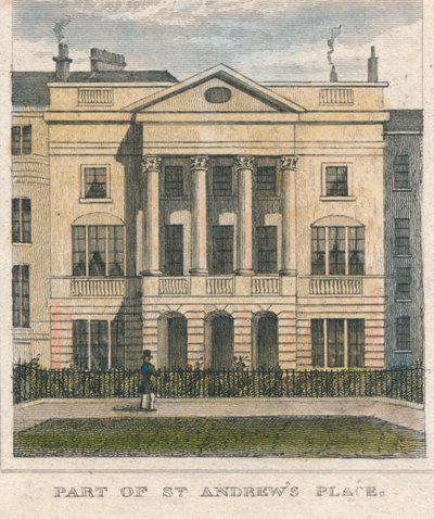 En del af St. Andrews Place, 1800-tallet. af Unbekannt