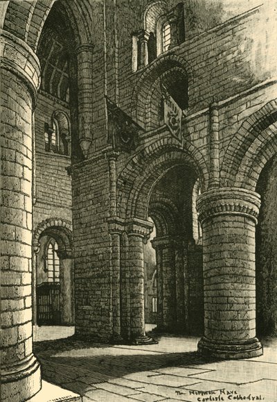 Teil des Kirchenschiffs, Kathedrale von Carlisle, 1898 von Unbekannt