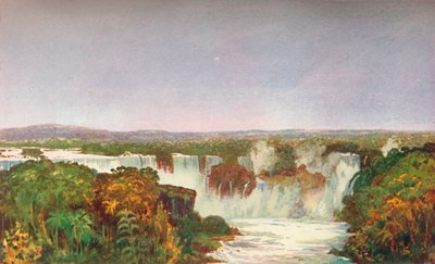 Delvis udsigt over Iguassu-vandfaldene, 1914. af Unbekannt