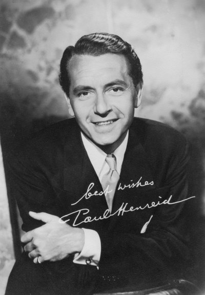 Paul Henreid 1908-1992, østrigsk-født amerikansk skuespiller og instruktør, c1940