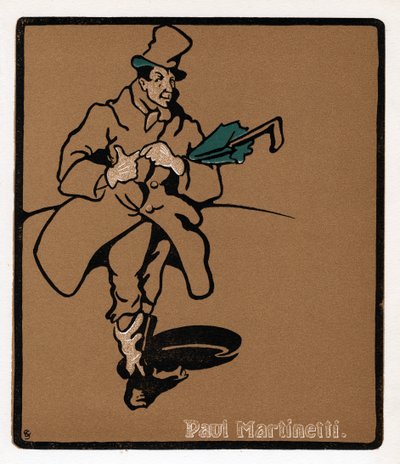 Paul Martinetti, amerikansk musikhusstjerne, slutningen af det 19. århundrede af Unbekannt