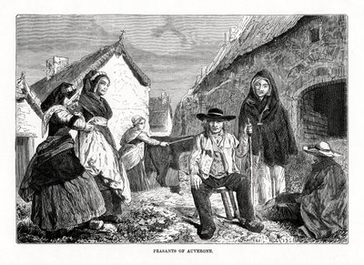 Bønder i Auvergne, Frankrig, 1800-tallet af Unbekannt