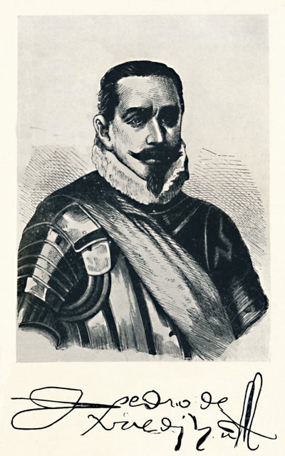 Pedro De Valdivia, c1879, 1911 af Unbekannt