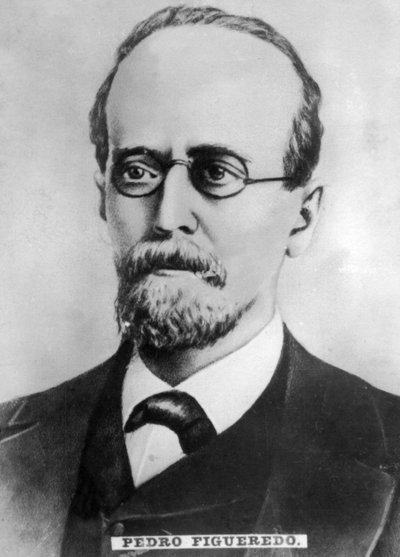 Pedro Felipe Figueredo 1818-1870, cubansk digter, musiker og frihedskæmper, c1910 af Unbekannt