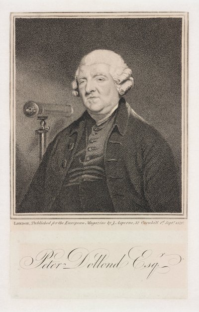 Peter Dollond, engelsk optiker, ca. 1800 af Unbekannt